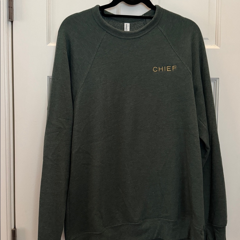 Bella Canvas Green Fleece Sweatshirt